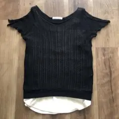 ユナイテッドアローズ　透かし編みニット