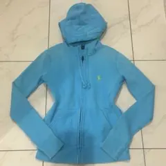 00s Y2K 平成　ジップパーカー　ラルフローレン　トップス　古着　水色