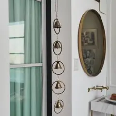 ラスト1点　ウィンドチャイム 金属製 吊り飾り チェーン付き 北欧風 おしゃれ