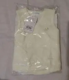 クリーム色 ベビー　ベスト 50~70cm ひよこ ミキハウス　新生児