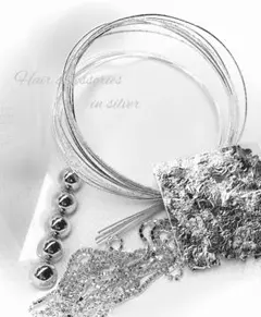 成人式　結婚式　卒業式　袴　和装　前撮り　髪飾り　金箔　水引　シルバー　紐