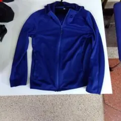 青 M フルジップフード付きパーカー　ユニクロ　150