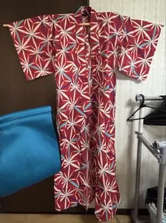 赤 花 浴衣 帯 セット