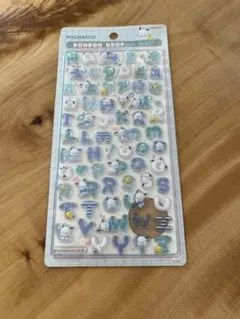 【正規品】ボンボンドロップシール　サンリオ　文字　ポチャッコ