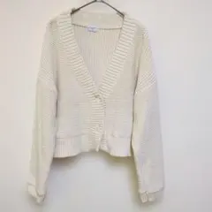 アーバンリサーチドアーズ　ニットカーディガン　F　オフホワイト　カジュアル
