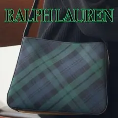 RALPH LAUREN ラルフローレン ブラックチェック柄 ハンドバッグ