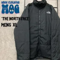 《古着》ノースフェイス 中綿ブルゾンジャケット USA規格 ロゴ刺繍 メンズXL