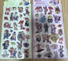 ズートピア　シール　立体シール　ぷくぷくシール
