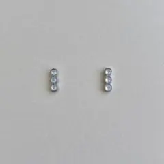 p194 ピアス イヤリング 金属アレルギー対応 シルバー オパール風 小粒
