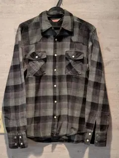 メンズチェックシャツМサイズ綿100%