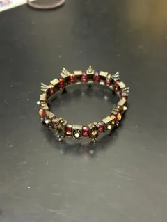 ブレスレット 赤金 伸縮