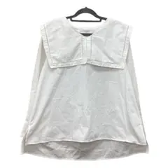 OPAQUE.CLIP セーラー襟長袖シャツ ホワイト　フリーサイズ　シャツ