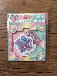 新品！一番くじDisney スティッチ カード＆ステッカーセット