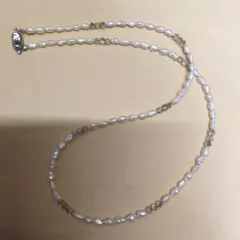 淡水パール ネックレス　 シルバー留め具