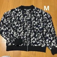 【値下げ】花柄 ブルゾン ジャケット レディース　Mサイズ