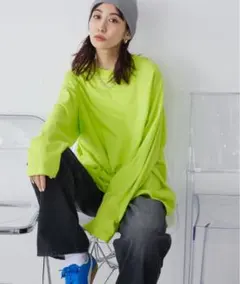 Auntie Rosa Holiday ラグランスリーブBIGロンT グリーンのサムネイル