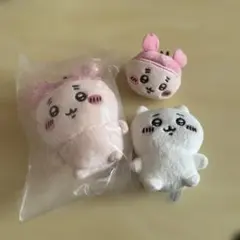 ちいかわ 古本屋さん　おすわりぬいぐるみ マスコット 3点セットのサムネイル