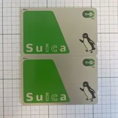 美品　無記名Suica 交通系IC 2枚セットのサムネイル