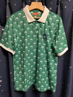BEAMS GOLF ビームスゴルフ パームツリー ヤシの木柄 ポロシャツ Ｌ