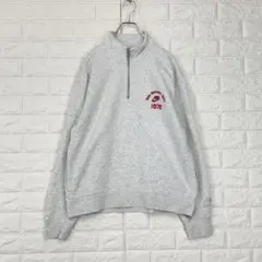 真 藤岡 様専用　s2077　ナイキ【L】グレー系 トレーナー ハーフジップ