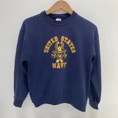 80s US NAVY SOFFE 両面ロゴ スウェット - メルカリ