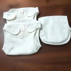布オムツカバー2枚 コンパクトオムツ1枚付き 未使用品サイズ50 綿100％