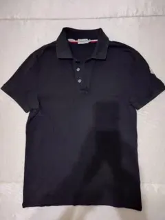 MONCLER 黒 スリムフィット ポロシャツ　サイズM　金ワッペン