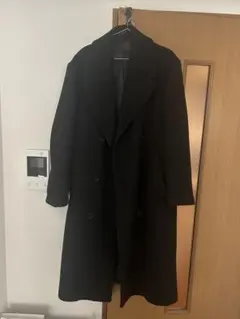 黒 ダブルブレスト チェスターコート　ZARA