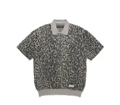 WACKO MARIA LEOPARD KNIT POLO SHIRTワコマリア
