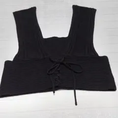 GUブラックニットビスチェ☆