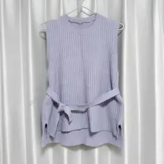 【新品】ニットベスト ブルー