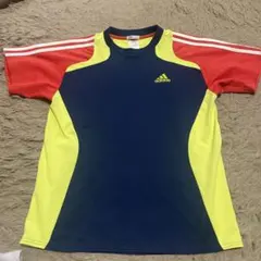 adidas CLIMACOOL Tシャツ ネイビー/イエロー/レッド