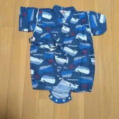 ベビー甚平 クジラ柄 80cm