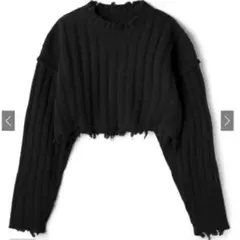 【最終値下げ】GRL グレイル クラッシュショートニットトップス[k8714x]