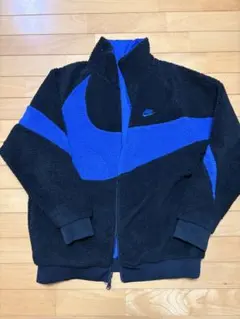 Nike フリースジャケット 黒/青 リバーシブル