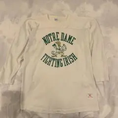 【70s Champion】フットボールT 染み込みプリントバータグ　1\5発送