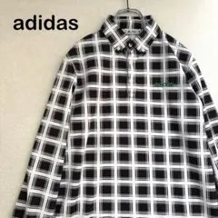 adidas アディダス 長袖 ポロシャツ ボタンダウン ゴルフ M