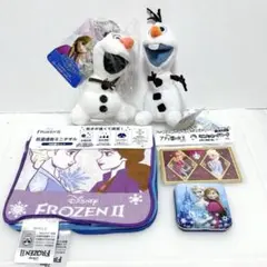 ディズニー　アナと雪の女王　ミニタオル　ぬいぐるみ　マスコット　メッセージカード