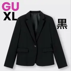 GU ジーユー　ウォッシャブル テーラードジャケット XL ブラック