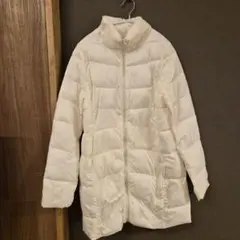 美品　ホワイト ダウンジャケット ロング　FOREVER21　フォーエバー21