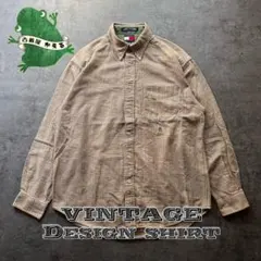 【即日発送・US古着】90s 初期タグ　トミーヒルフィガー　グランパコア　M