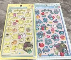 ボンボンドロップシール　ポムポムプリン　ハンギョドン　２枚セット