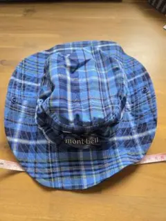 mont-bell チェック柄 帽子 キッズ モンベル
