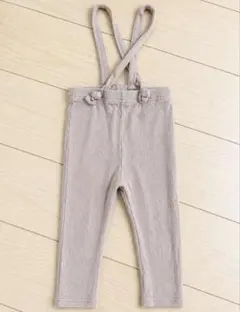 テータート　tete a tete 紐サスペンダーパンツ　サロペットリブパン90
