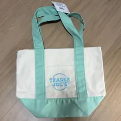 Trader Joe’s ミニトートバッグ　パステル　グリーン