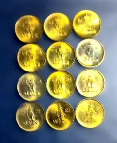 韓国の旧貨幣コレクション・12枚セット（10W）のサムネイル