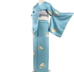 最終価格です！美品 金彩 手縫い仕立て 正絹 小紋 着物