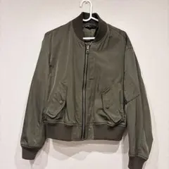 NANOuniverse MA-1 ブルゾン　カーキ