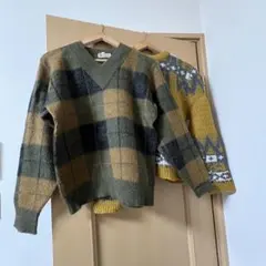 ノルディック柄ニット