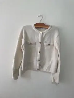 PLST　エクストラファインメリノ　ミドルゲージ　ウールカーディガン